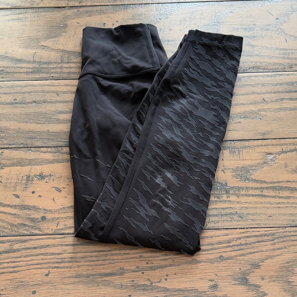 lululemon athletica Black Patterned Leggings